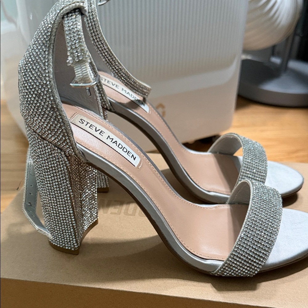 Steve Madden Rhinestone Heels - Picture 2 of 7